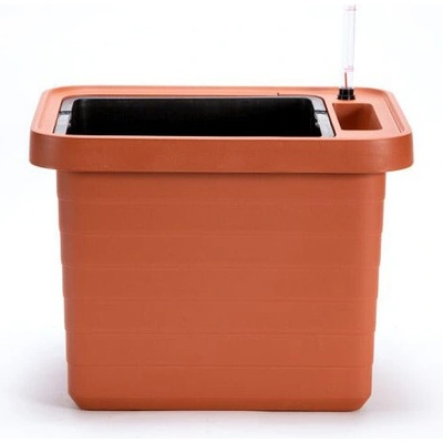PLASTIA Truhlík samozavlažovací BERBERIS UNO teracota 45x40x35 cm