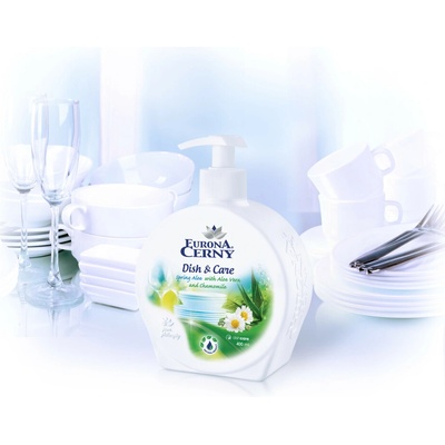 EuronaByCerny Eurona Gel na ruční mytí nádobí s Aloe vera a heřmánkem Pramen Aloe 400 ml