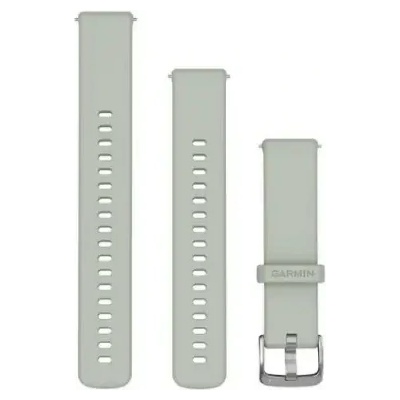 Garmin Бързоосвобождаваща се каишка - Sage Grey с Silver (18 мм) 010-13256-01 (010-13256-01)