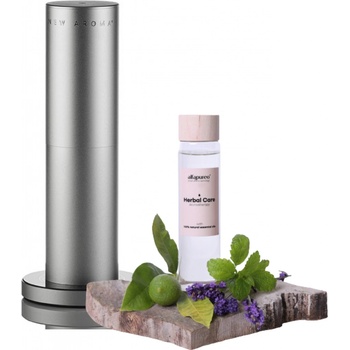 New Aroma difuzér Tower silver + 200 ml Herbal Care