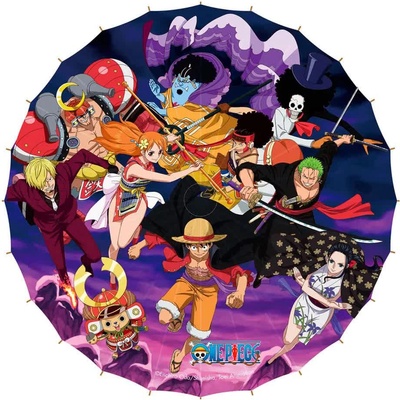 Sakami merchandise Чадър Sakami merchandise One Piece Wano Kuni Saga Paper umbrella - Purple (Black)