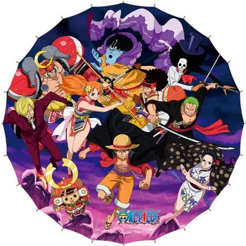 Sakami merchandise Чадър Sakami merchandise One Piece Wano Kuni Saga Paper umbrella - Purple (Black)
