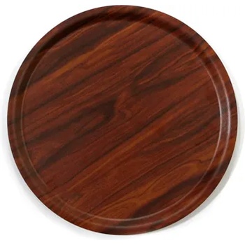 Horecano KN-Табла за сервиране кръг с неплъзгащо покритие Ø43cm КАФЯВО (43. KCE) (01361255)