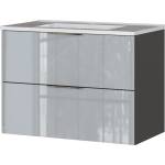 Germania Сив гланцов стенен шкаф с мивка 81x61 cm Vasio - Germania (9082-587)