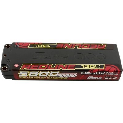 Gens ace Redline Series 5800mAh 7,6V 130C 2S1P HardCase 56 HV Ultra LCG LiPo baterie