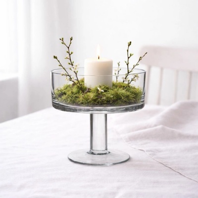 Wikholm Form Skleněná mísa/svícen na noze Laila klasická – Zboží Dáma