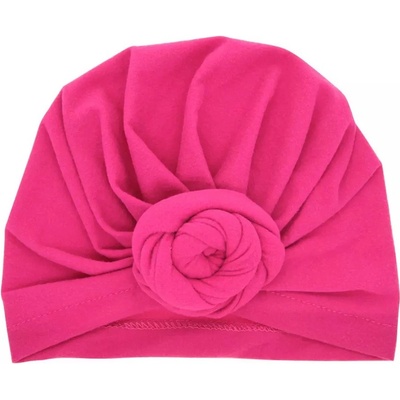 Detská turbanová čiapka ružová