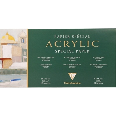 Clairefontaine Acrylic Pad Panoram Скицник 10 20 x 40 cm 360 g (96490C)