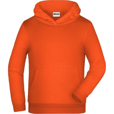 James Nicholson Dětská mikina s kapuci Basic Hoody Children Oranžová