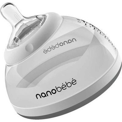 Nanobébé přechodová láhev šedá 240 ml