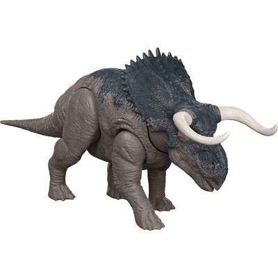 Mattel Фигура Jurassic World Wild Roar - Nasutoceratops, със звуци (JGB87)
