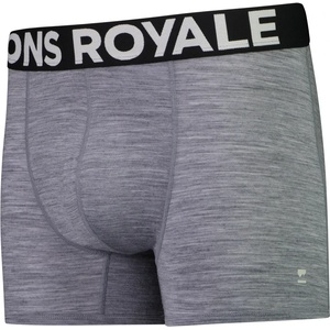 Mons Royale Мъжко мериносово термобельо Mons Royale Hold 'em Shorty Boxer Merino base layer - Grey Heather - размер XL (015-0871-1814)