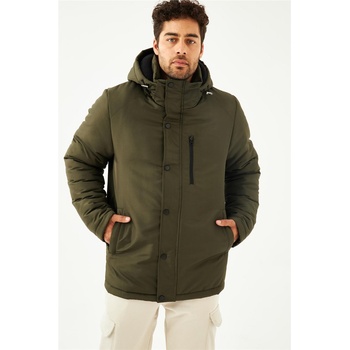 Image 1 of QAWWA Мъжко водонепромокаемо и ветроустойчиво яке със сваляща се качулка - Каки #409380 (409380_Хаки)