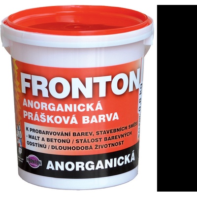 Fronton Anorganická prášková barva Černá pro venkovní a vnitřní použití 800 g – Sleviste.cz