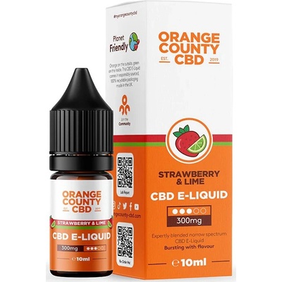 Orange County CBD Jahoda a limetka CBD 10 ml 300 mg
