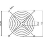 Evercool Решетка за вентилатор Fan Grill Metal - 140mm FG-140/M (FG-140/M) - tehnik