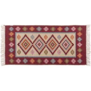 Multidecor Двулицев ориенталски килим KILIM 80x150 см червен/бежов (MU0018)
