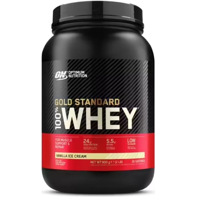 Optimum Nutrition Gold Standard 100% Whey, ванилов сладолед, 908 g, Optimum Nutrition
