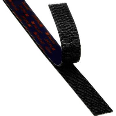 3M Dual Lock SJ3550CF pásek se suchým zipem, lepicí, kulaté hlavičky, (d x š) 1 m x 19 mm, černá, metrové zboží