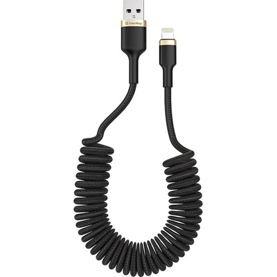ColorWay CW-CBUL051-BK USB Apple Lightning (spiral), 2,4A, 1m, černý