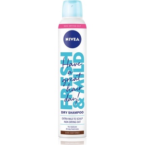 Nivea Fresh Revive сух шампоан за увеличаване на обема Dark Tones 200ml