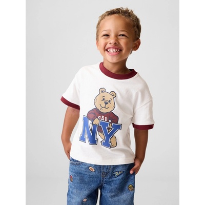 GAP Baby tričko Brannan Bear s logem bílá
