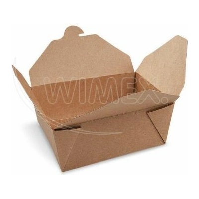 Food box PAP PE nepremastiteľný kraft `M` 150 x 120 x 65 mm 1300ml