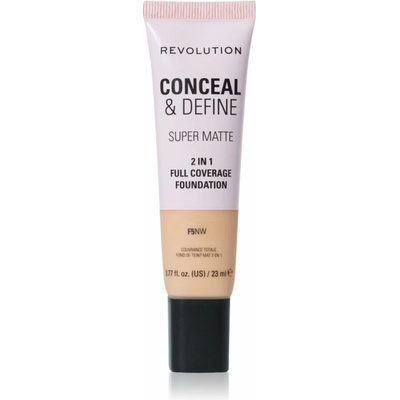 Makeup Revolution Conceal & Define zmatňujúci make-up F5NW 23 ml