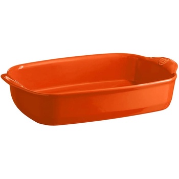 Emile Henry 37 х 24 см оранжева керамична правоъгълна тава emile henry