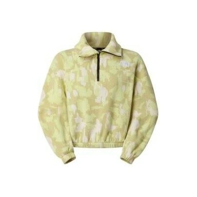 The North Face MOUNTAIN ATHLETICS FLEECE 1/4 ZIP-PRIN Women MKO LEMON MIST PAINTED MOUNTAINS PRINT žlutá