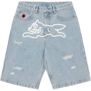 ICECREAM Къси панталони ICECREAM Men's Denim Shorts - Heavy Wash Blue