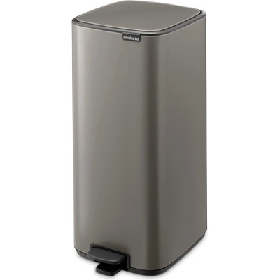 Brabantia Сиво стоманено кошче за боклук с педал 30 l Bo - Brabantia (238161)