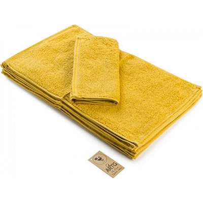 A&R Měkký froté ručník pro hosty 500 g/m žlutá hořčicová 30 x 50 cm