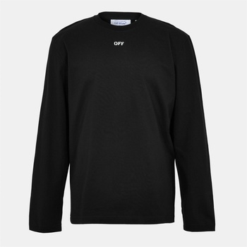 Off White Тениска Off White Men's Brick Skate T Long Sleeve T-Shirt - Black-White