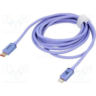 Baseus CAJY000303 USB 2.0, vidlice, Apple Lightning, USB C vidlce, 2, modrý