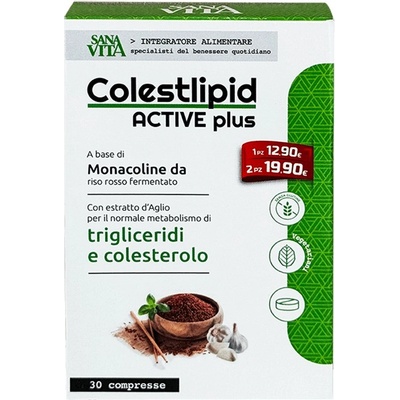 Sanavita Colestlipid Active Plus Холестерол формула, 30 таблетки, Paladin Pharma (553513 (50167) PP)
