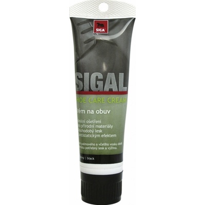 Čierny krém na obuv s aplikátorom Sigal 50ml