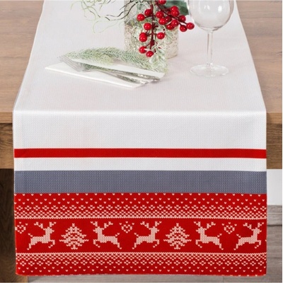 Mondo Vianočný zamatový behúň NOEL 01 40x140cm
