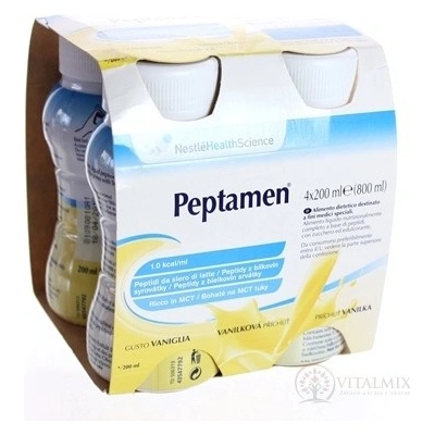 Nestlé Peptamen VANILLA příchuť sol 4 x 200 ml