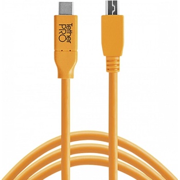 Tether Tools TET-CUC2515-ORG USB-C na 2.0 Micro-B, 4,6m, oranžový