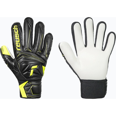 Reusch Attrakt Starter Solid Finger Support Junior black/safety yellow