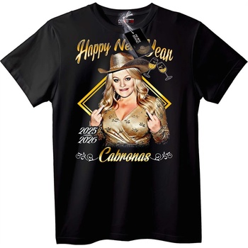 NOONEBRAND Happy New Year 2025-2026 Cabrónas T-Shirt - L, White