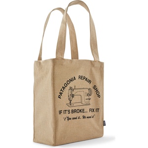 Patagonia Чанта за рамо Patagonia Recycled Market Tote Shoulder bag - Repair Shop: Classic Tan - размер One Size (510-6909-0211)
