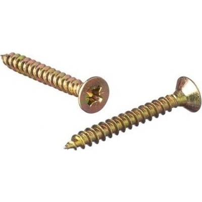 Skrutka do dreva 3x18 mm, zápustná hlava PZ1, žltý zinok