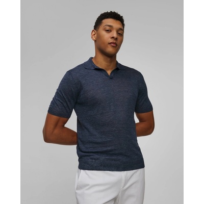 Gran Sasso pánská lněná polokošile