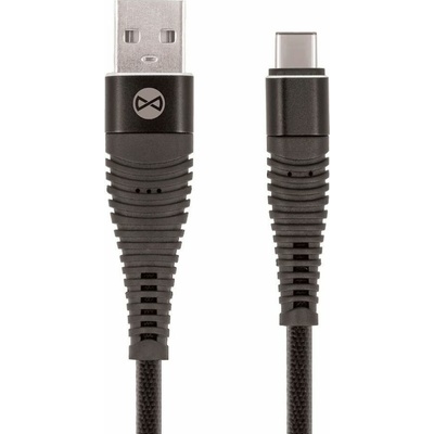 Forever GSM036396 datový Shark USB/USB-C, 1m, černý