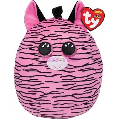 TY Squish a Boos ZOEY růžová zebra 22 cm