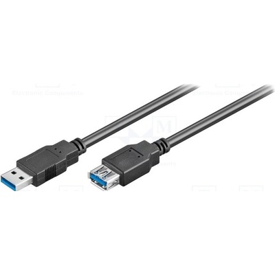 Goobay 93998 USB 3.0 USB A zásuvka, USB A vidlice, 1,8m, černý