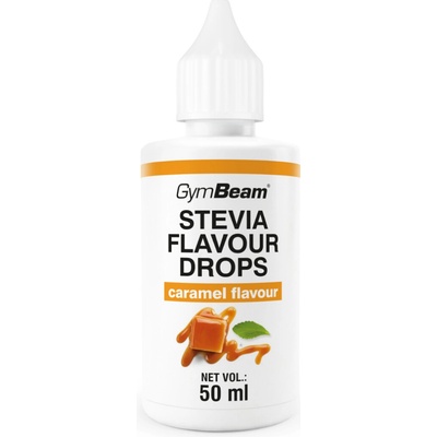 GymBeam Stevia Flavour Drops 50 ml karamel