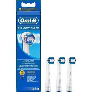 Oral-B Накрайник за електрическа четка Oral-B Precision Clean, 3 бр , бели (REORBPR3)